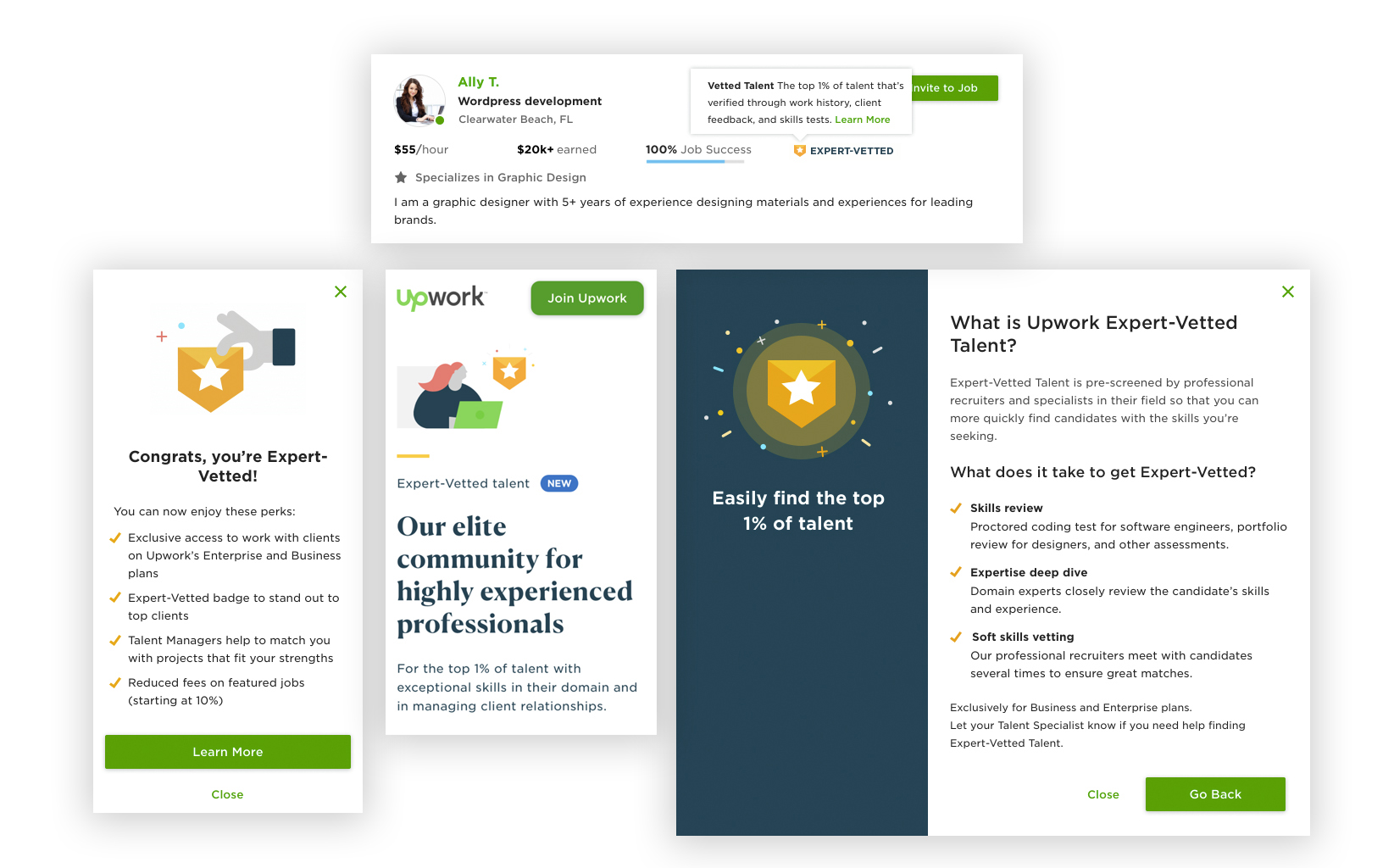 I got accepted into UpWork's Expert-Vetted Program! Feeling great