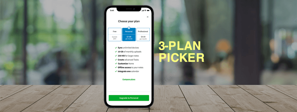 3-Plan Picker banner