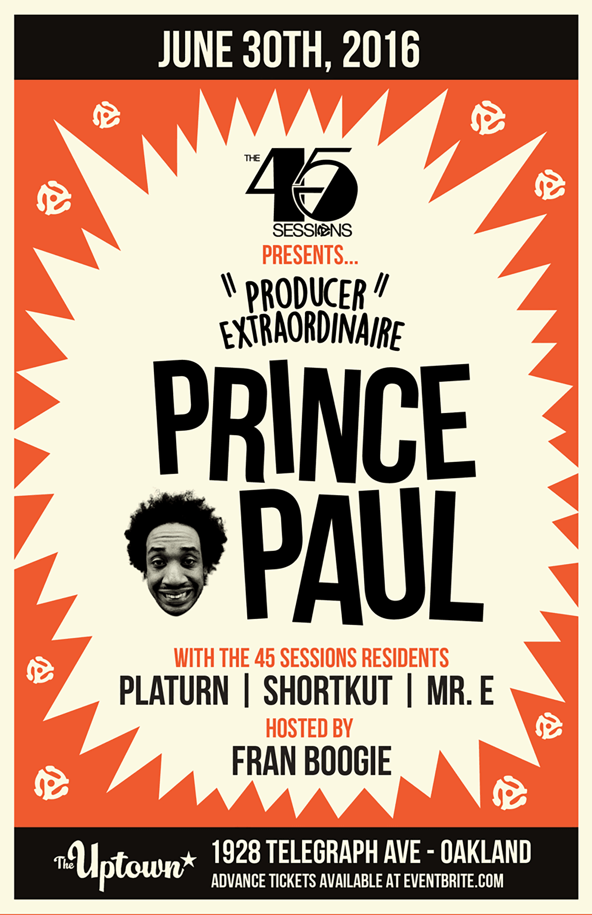 J. Rock event flyer